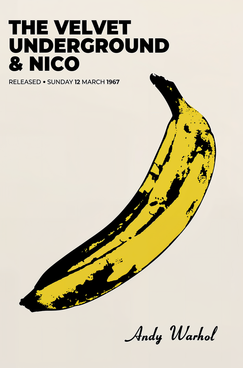 The Velvet Underground & Nico – Andy Warhol Banana Poster (1967)
